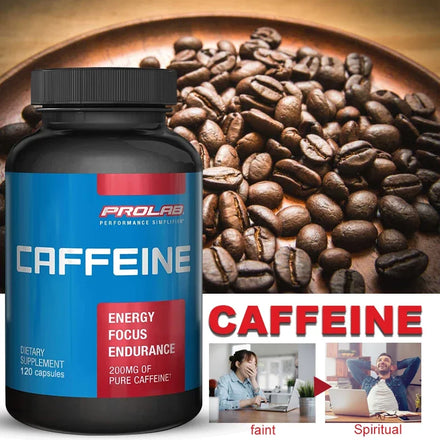 Maximum Potency Caffeine Capsules 200mg, Provide Energy and Focus, Reduce Fatigue, Increase Stamina,