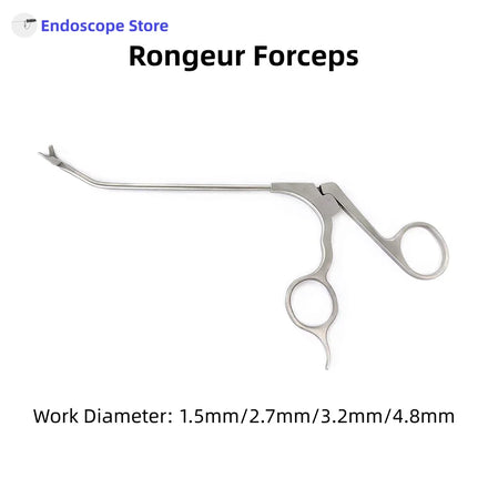 Medical Rigid Arthroscope Arthroscopy Rongeur Punch Biopsy Forceps Scissors with Suction 1.5mm 2.7mm 3.2mm 3.8mm 4.8mm