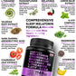 Melatonin 6 Mg Natural Sleep Aid, Sleep Supplement with Theanine, 5 HTPs, GABA, Valerian Root, Chamomile, Vitamin B6, Aids Sleep