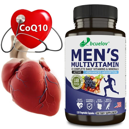 Men's Multivitamin Multimineral Supplement Vitamin ABCDEK Magnesium Calcium Zinc To Replenish Energy and Promote Overall Health