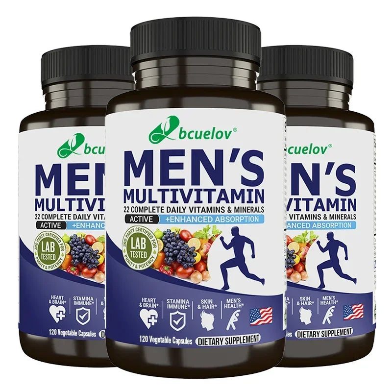 Men's Multivitamin Multimineral Supplement Vitamin ABCDEK Magnesium Calcium Zinc To Replenish Energy and Promote Overall Health