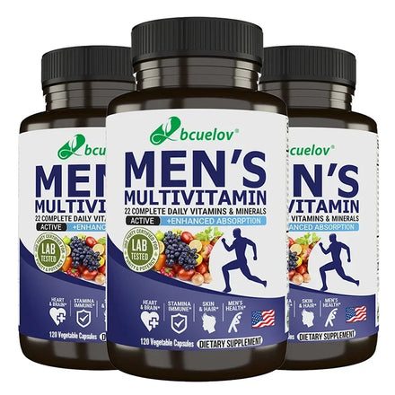 Men's Multivitamin Multimineral Supplement Vitamin ABCDEK Magnesium Calcium Zinc To Replenish Energy and Promote Overall Health