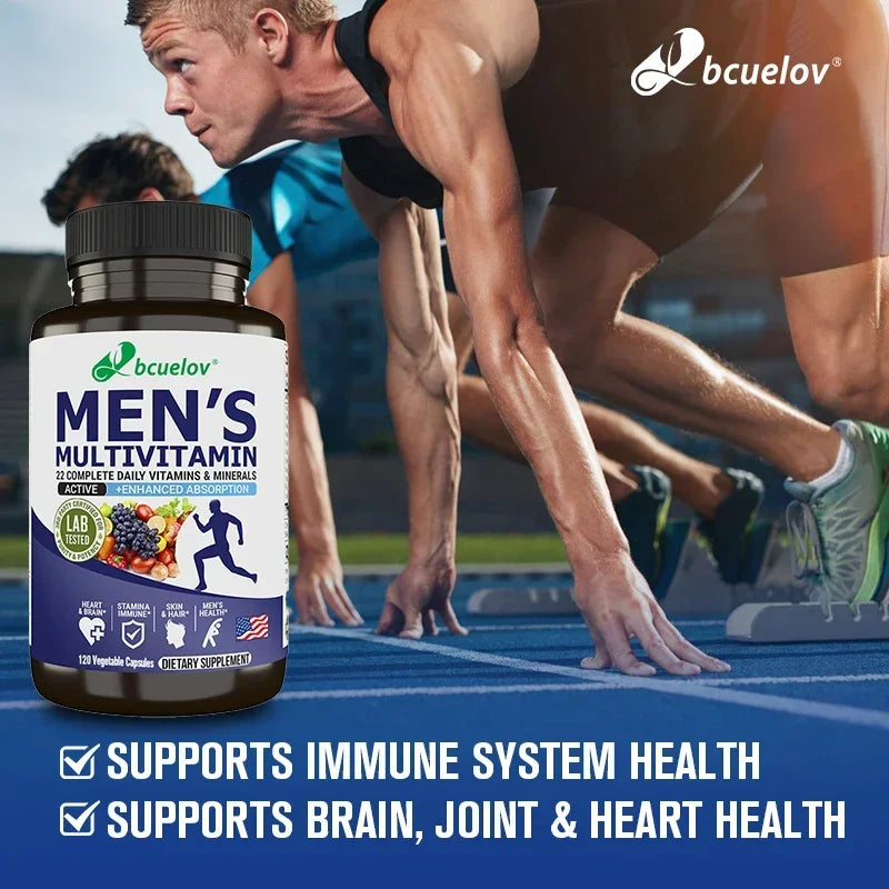 Men's Multivitamin Multimineral Supplement Vitamin ABCDEK Magnesium Calcium Zinc To Replenish Energy and Promote Overall Health