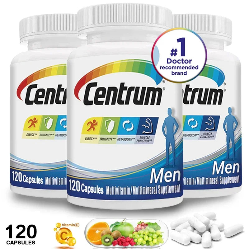 Men's Multivitamin To Support Metabolism, Energy Levels, Muscle Function and The Immune System