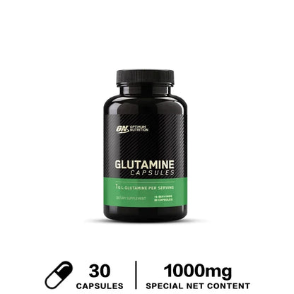 Men's Supplement, L-Glutamine Muscle Recovery Capsules, Restores Strength and Endurance and Promotes Muscle Growth