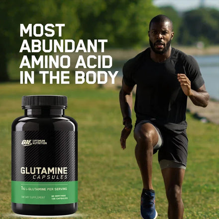 Men's Supplement, L-Glutamine Muscle Recovery Capsules, Restores Strength and Endurance and Promotes Muscle Growth