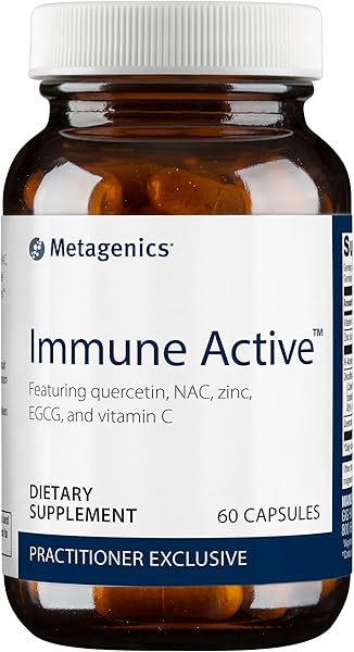 Metagenics Immune Active - Rich in Antioxidant Vitamin C - Immune Health Support* - 200 mg Vitamin C - 30 mg Zinc - Gluten-Free - 60 Capsules in Pakistan