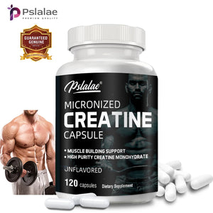 Micronized Creatine Capsules - Supports Energy and Endurance, Builds Muscle Mass and Improves Athletic Performance