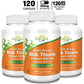Milk Thistle, Artichoke & Dandelion Dual Action Milk Thistle Extract 300mg, Liver Protectant, Fatty Liver Supplement, Alcoholism