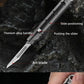 Mini Titanium Alloy Surgical Knife Outdoor Camping Open Box Portable Art Push Knife with 10pcs Blades