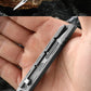 Mini Titanium Alloy Surgical Knife Outdoor Camping Open Box Portable Art Push Knife with 10pcs Blades
