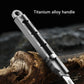 Mini Titanium Alloy Surgical Knife Outdoor Camping Open Box Portable Art Push Knife with 10pcs Blades