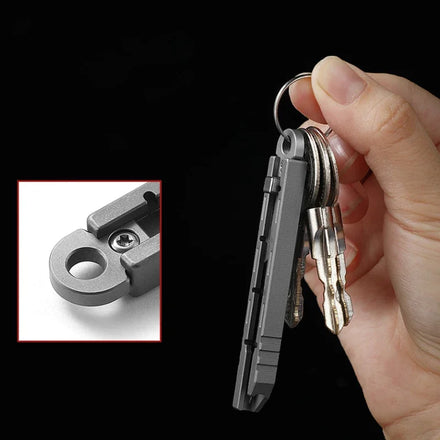 Mini Titanium Alloy Surgical Knife Outdoor Camping Open Box Portable Art Push Knife with 10pcs Blades