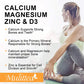 Mulittea Calcium Magnesium Zinc Capsules with Vitamin D3 for Strong Bones & Nervous System Health & Promotes Cell Growth