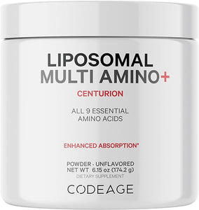 Multi Amino+ BCAA Powder Supplement - EAA Supplement All 9 Essential Amino Acids, Branched-Chain Amino Acid, Sport Pre & Post Workout, Muscles Recovery, Liposomal Delivery, Non-GMO, 6.15 oz in Pakistan