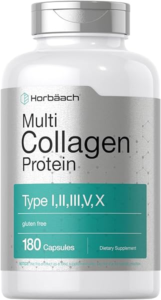 Multi Collagen Protein 2000 mg | 180 Capsules | Type I, II, III, V, X | Keto & Paleo Friendly, Gluten Free Supplement in Pakistan