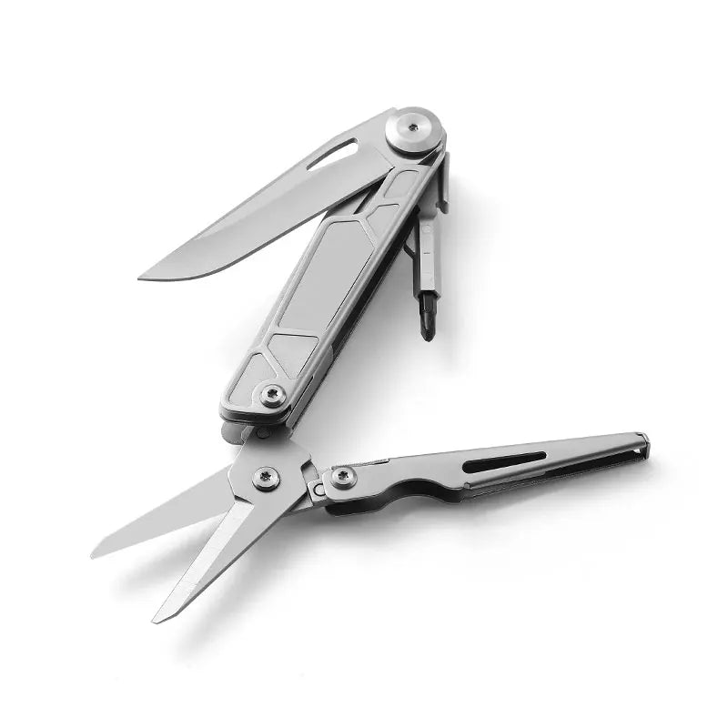 Multifunctional Scissors Mini Pocket Folding Knife with Screwdriver Camping Hiking Outdoor Survival Gear