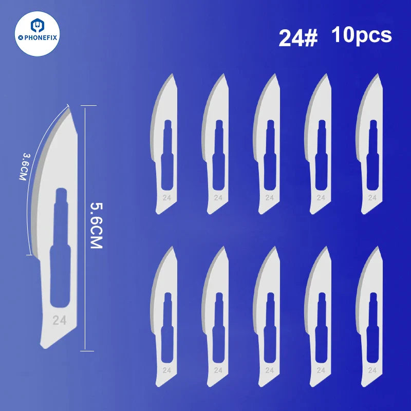 Multifunctional Stainless Steel Blade Carbon Steel Made Sterile Scalpel for Phone PCB Glue Removing Sharp Surgical Knife