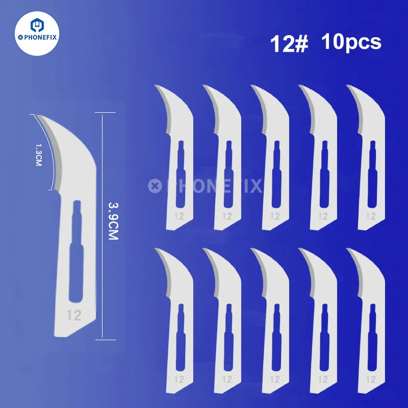 Multifunctional Stainless Steel Blade Carbon Steel Made Sterile Scalpel for Phone PCB Glue Removing Sharp Surgical Knife