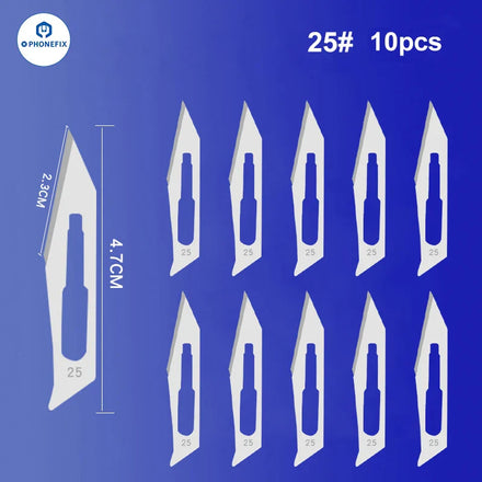 Multifunctional Stainless Steel Blade Carbon Steel Made Sterile Scalpel for Phone PCB Glue Removing Sharp Surgical Knife