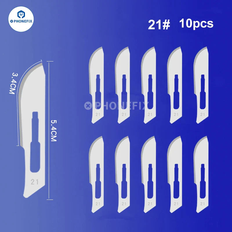 Multifunctional Stainless Steel Blade Carbon Steel Made Sterile Scalpel for Phone PCB Glue Removing Sharp Surgical Knife