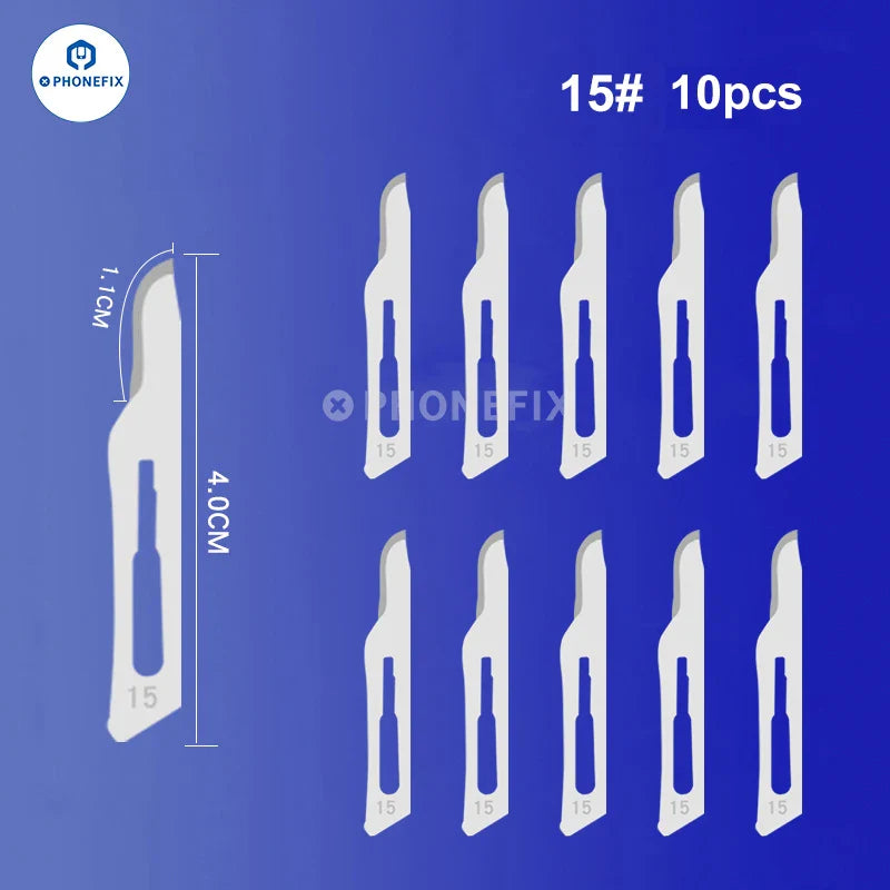 Multifunctional Stainless Steel Blade Carbon Steel Made Sterile Scalpel for Phone PCB Glue Removing Sharp Surgical Knife
