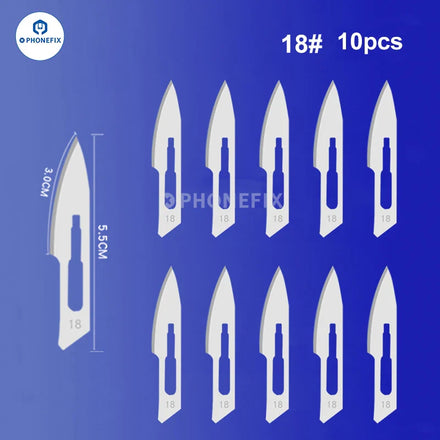 Multifunctional Stainless Steel Blade Carbon Steel Made Sterile Scalpel for Phone PCB Glue Removing Sharp Surgical Knife