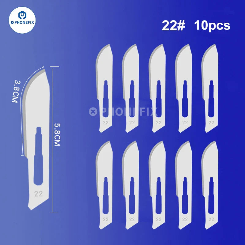 Multifunctional Stainless Steel Blade Carbon Steel Made Sterile Scalpel for Phone PCB Glue Removing Sharp Surgical Knife