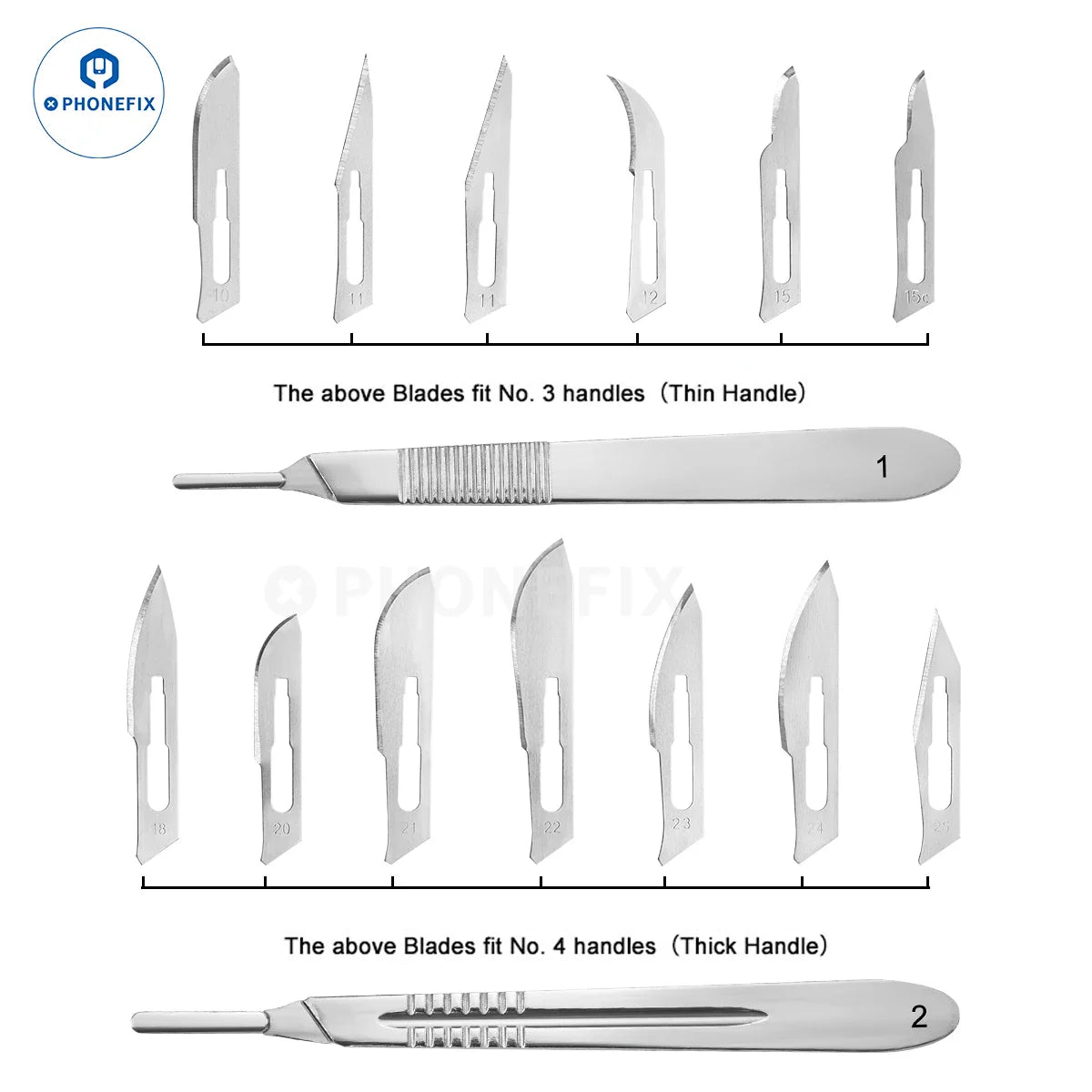 Multifunctional Stainless Steel Blade Carbon Steel Made Sterile Scalpel for Phone PCB Glue Removing Sharp Surgical Knife
