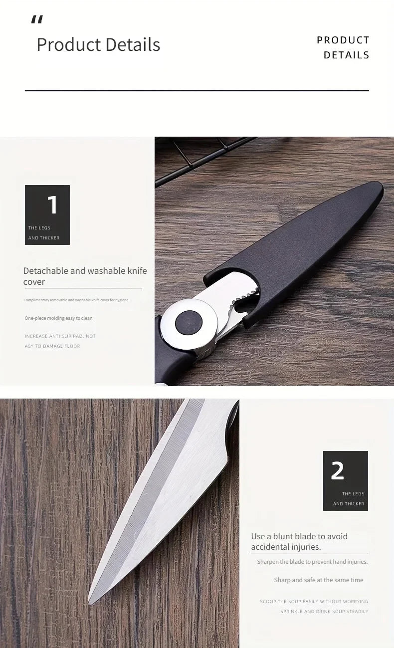 Multifunctional kitchen scissors Household fish cutting meat scissors Stainless steel scissors