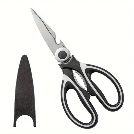 Multifunctional kitchen scissors Household fish cutting meat scissors Stainless steel scissors