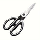 Multifunctional kitchen scissors Household fish cutting meat scissors Stainless steel scissors