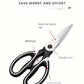 Multifunctional kitchen scissors Household fish cutting meat scissors Stainless steel scissors