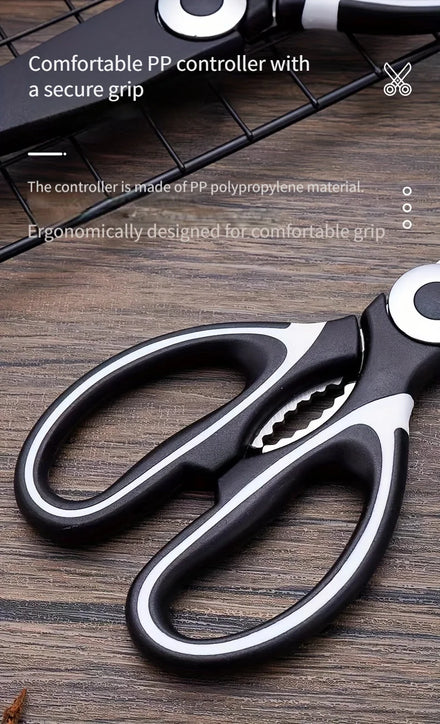 Multifunctional kitchen scissors Household fish cutting meat scissors Stainless steel scissors