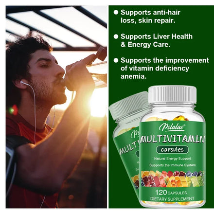 Multivitamin Capsules, Anti-hair Loss, Skin Repair, Liver Health, Improvement of Anemia and Vitamin Deficiency, Energy Care