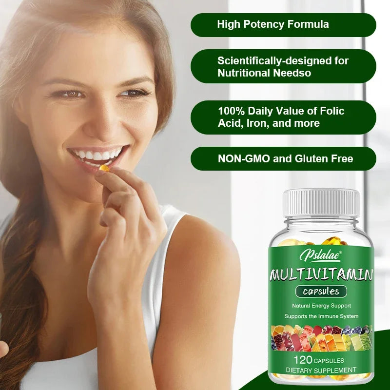 Multivitamin Capsules, Anti-hair Loss, Skin Repair, Liver Health, Improvement of Anemia and Vitamin Deficiency, Energy Care