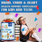 Multivitamin Gummies - Children's heart and brain health, supports bone, teeth, heart health, metabolism