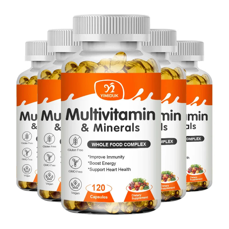 Multivitamin & Mineral Capsule With Iron, Methylfolate, Zinc, Vitamins D3 & K2 To Improve Immunity, Vitality, Hair, Skin & Nails