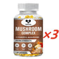 Mushroom Complex Supplement for Nootropic Brain Memory & Focus Immune Booster Natural Energy & Stress Relief