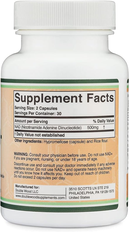 NAD Booster Supplement 500mg Pure NAD+ Similar to Nicotinamide Riboside in Pakistan