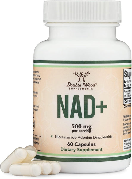 NAD+ Supplement NAD Booster Double Wood Brand in Pakistan Pure NAD+ Similar to Nicotinamide Riboside (Third Party Tested, Vegan Safe, Non-GMO) by Double Wood in Pakistan
