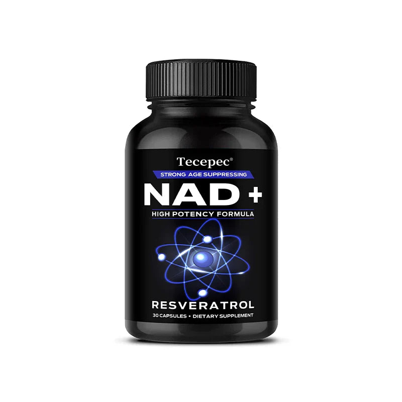NAD+ Supplements, Supplements with Quercetin + Resveratrol - Supports Cell Health, Muscle, Brain, Vision and Heart Health