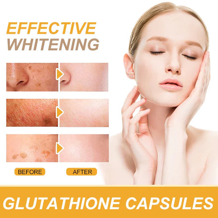 NATURE'S LIVE Glutathione Capsules 1000MG Anti-Aging Skin Whitening Lightening 120 Softgels