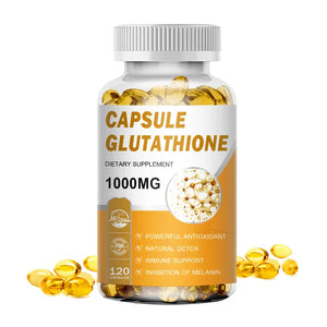 NATURE'S LIVE Glutathione Capsules 1000MG Anti-Aging Skin Whitening Lightening 120 Softgels