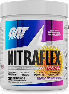 NITRAFLEX Burn, Pre Workout Thermogenic Powder, Tropic Thunderburst, 30 Servings in Pakistan
