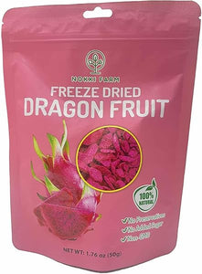 NOKKI FARM Freeze-dried Dragon Fruit No sugar added | Vegan | Non GMO | All Natural | Superfood | Crispy fruits | Dragonfruit in Pakistan