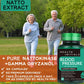 Natto supplement, maximum intensity enzyme and heart health support, improves blood flow, balances cholesterol and triglycerides