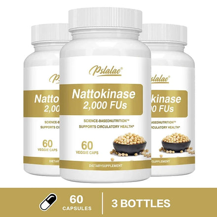 Nattokinase Supplement - Supports Heart Health & Circulatory & Normal Blood Flow, Non-GMO, Gluten Free