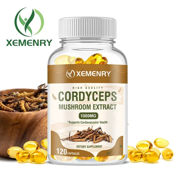 Natural Cordyceps 1000 mg Supplement - Non-GMO 120 Capsules in Pakistan