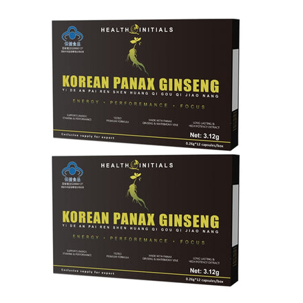 Natural Ginseng Extract Capsules Men's Strength and Mood Supplement Extended Size Male Care Extended Time